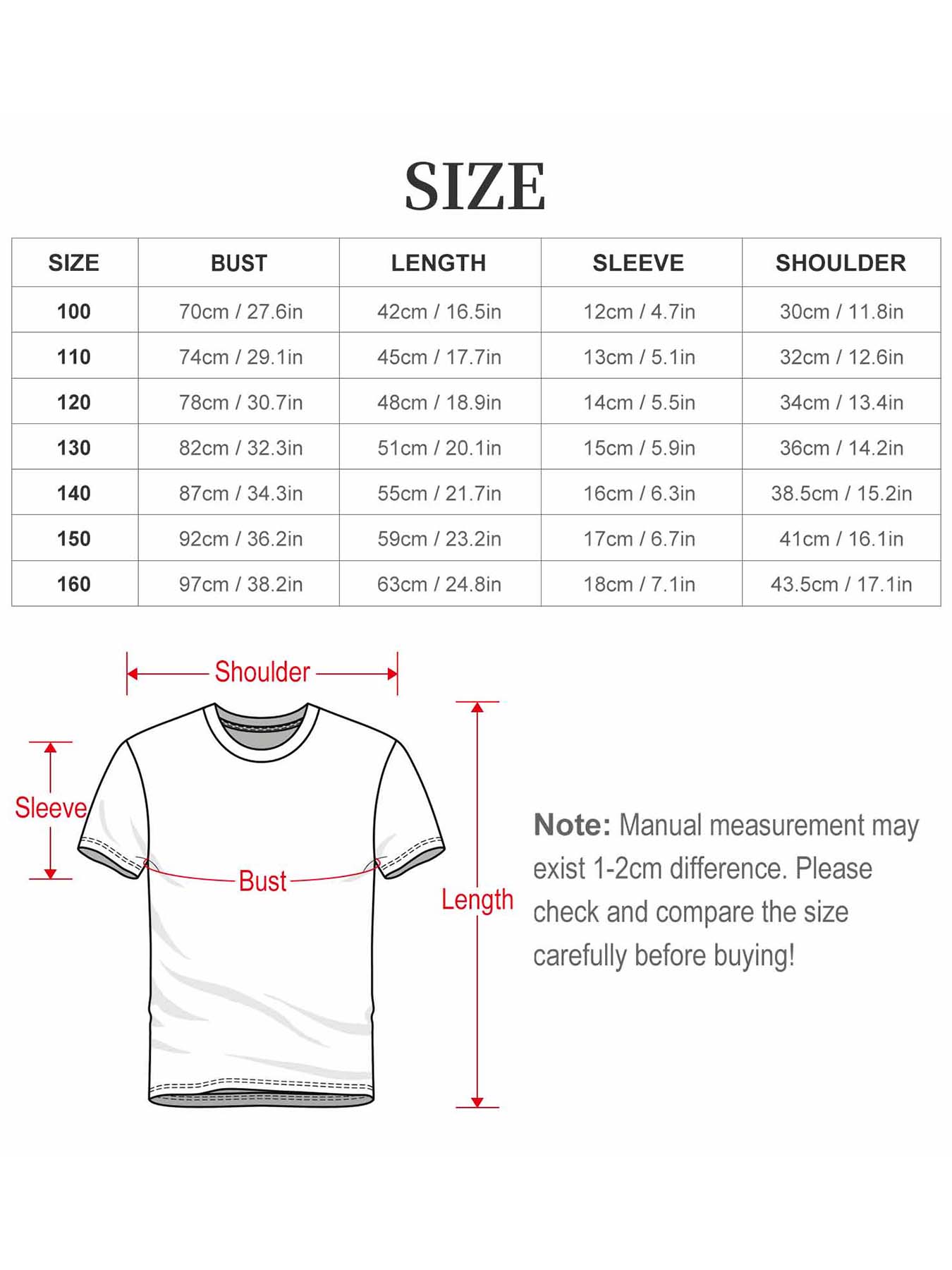 Kids Cute Graphic Cotton T-Shirt, Boys Girls Casual Short Sleeve Tee
