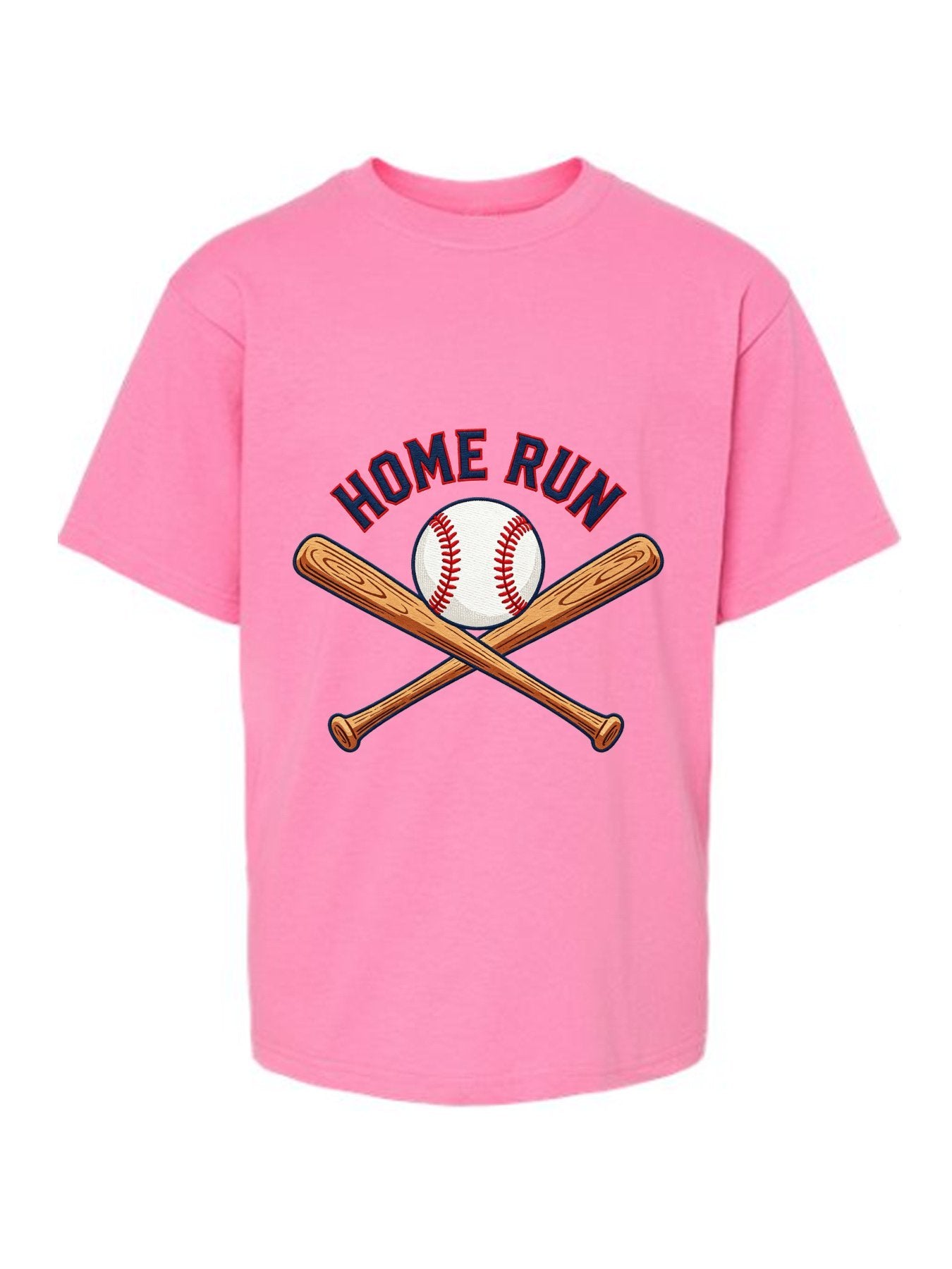 180g Pure Cotton Women's "Home Run" Graphic T-Shirt, USA Casual Cotton Tee