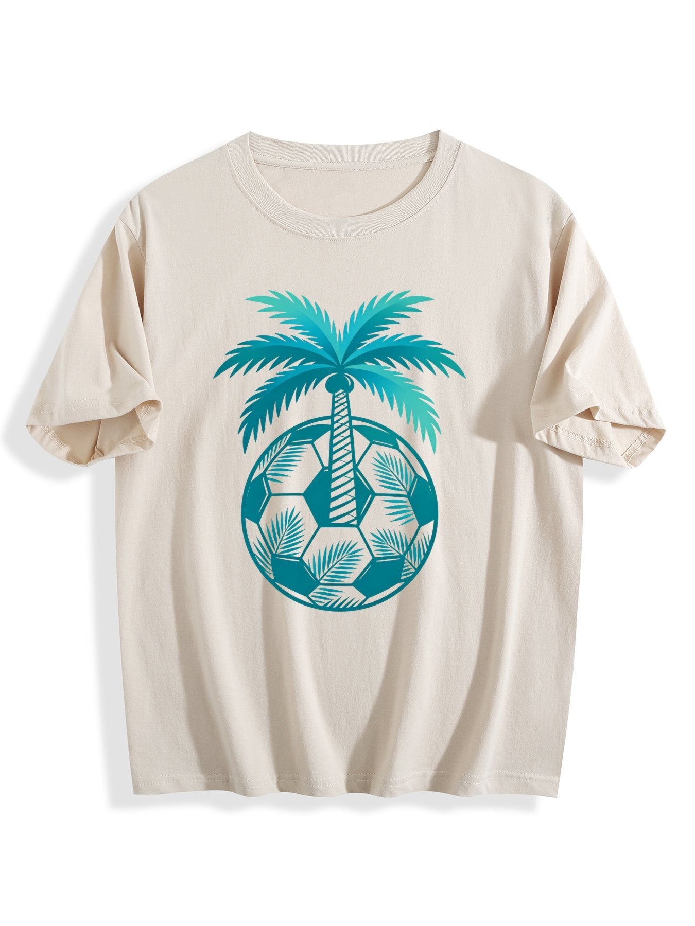180g Pure Cotton Women's Vintage Soccer Graphic T-Shirt, Seattle Sports Fan Casual Top