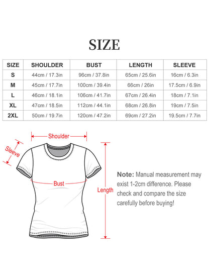 180g Women's "Movie Tonight" Graphic T-Shirt, Casual Cotton Tee for Daily Wear