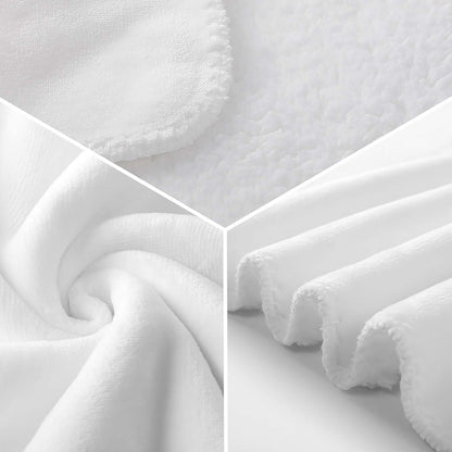 30"x 40" 280gsm Flannel + 220gsm Sherpa Fleece Blanket World Cup Canada  Graphic Blanket, Soft Cover for Daily Use