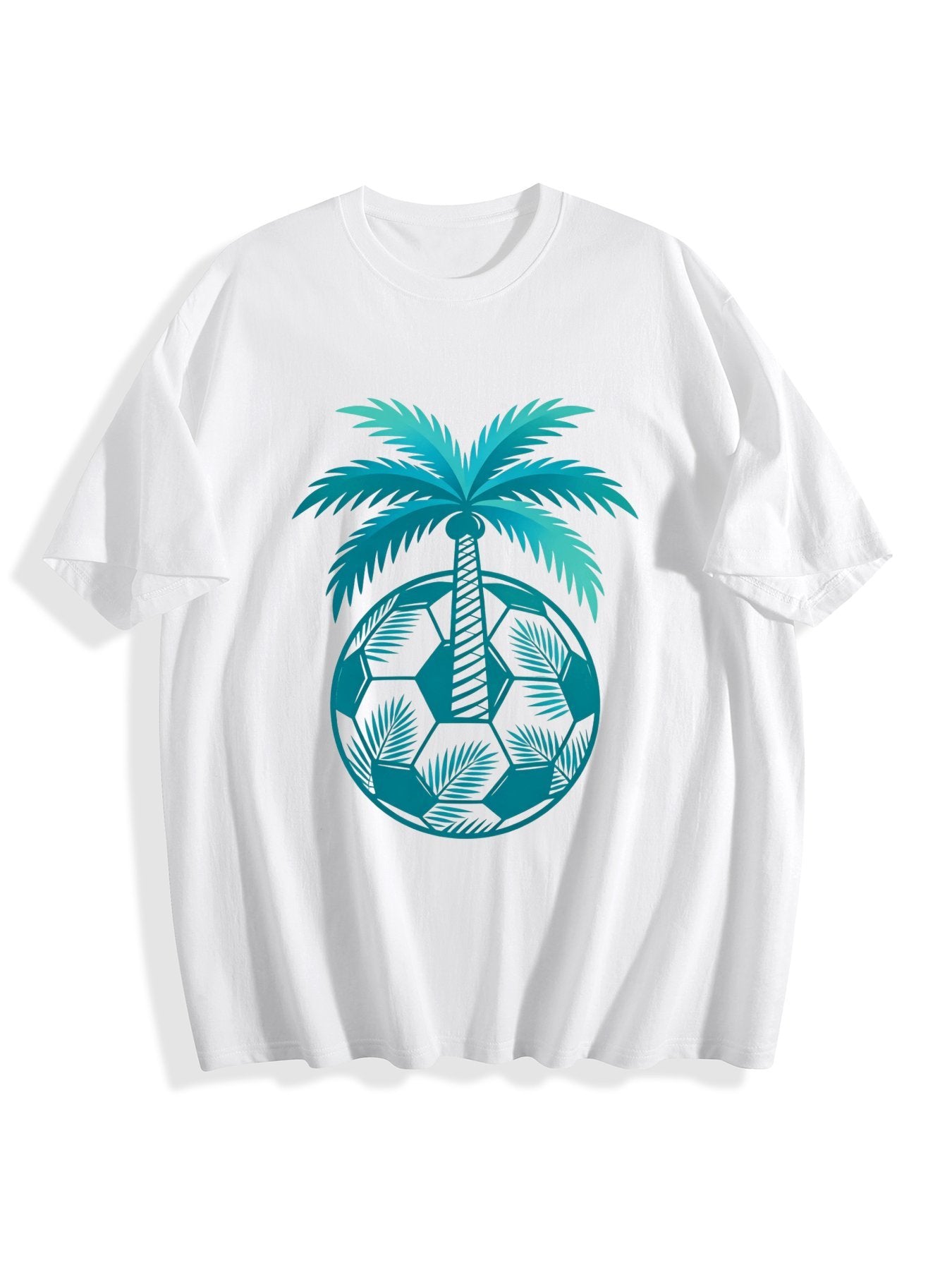 180g Pure Cotton Women's Vintage Soccer Graphic T-Shirt, Seattle Sports Fan Casual Top