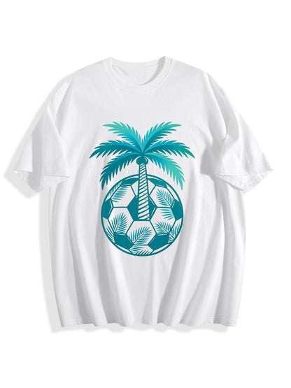 180g Pure Cotton Women's Vintage Soccer Graphic T-Shirt, Seattle Sports Fan Casual Top