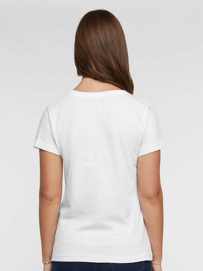 120g Pure Cotton V-neck Women's USA 250th.  Graphic T-Shirt,  Casual Cotton Tee for Daily Wear