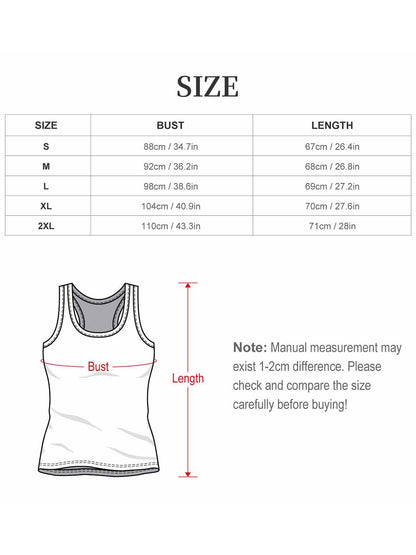 Women's USA 250th. "State of Liberty" Sleeveless T-shirt, Casual Cotton Daily Wear Tank Top