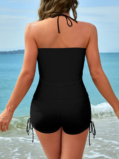 Cute Graphic Swimsuit Set, Women's Two Piece Bathing Suit for Beach & Vacation